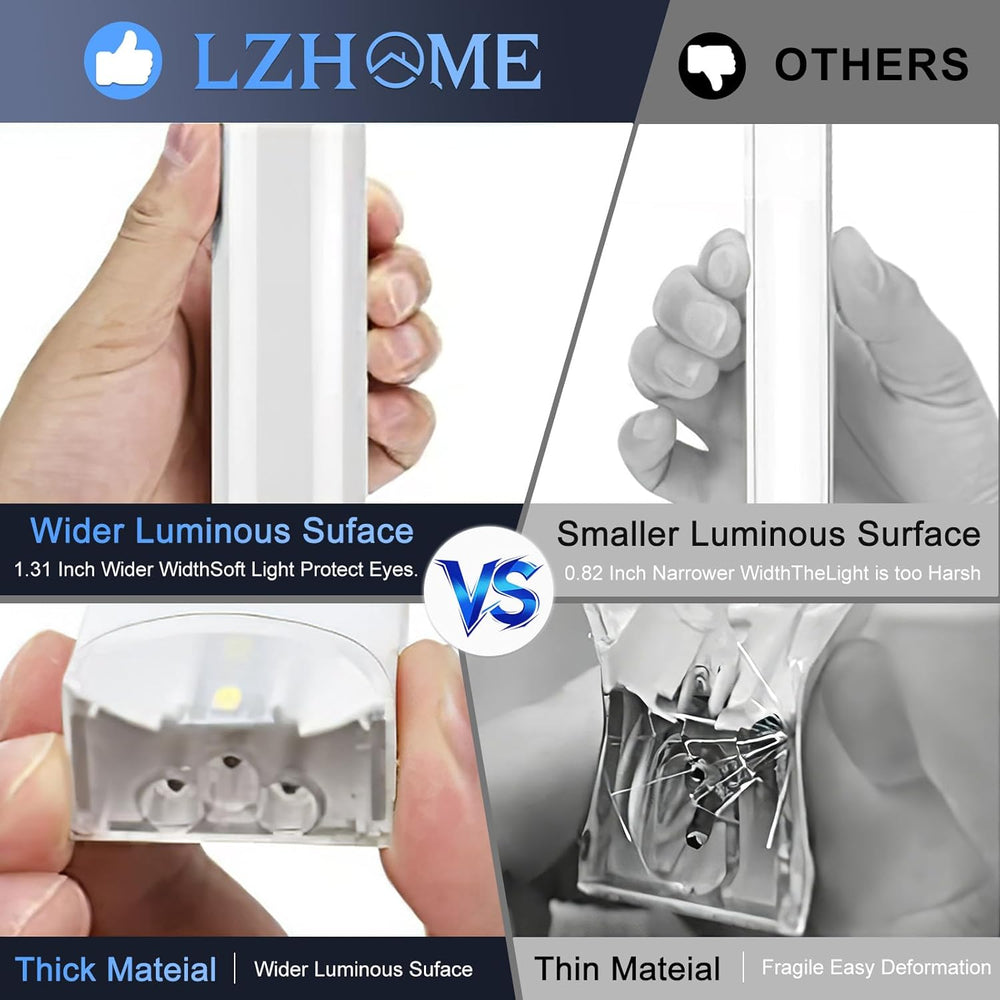 LZHOME Hexagon 5000K LED Garage Lights: 25 Pack Updated 1.31-inch Wider Size,...
