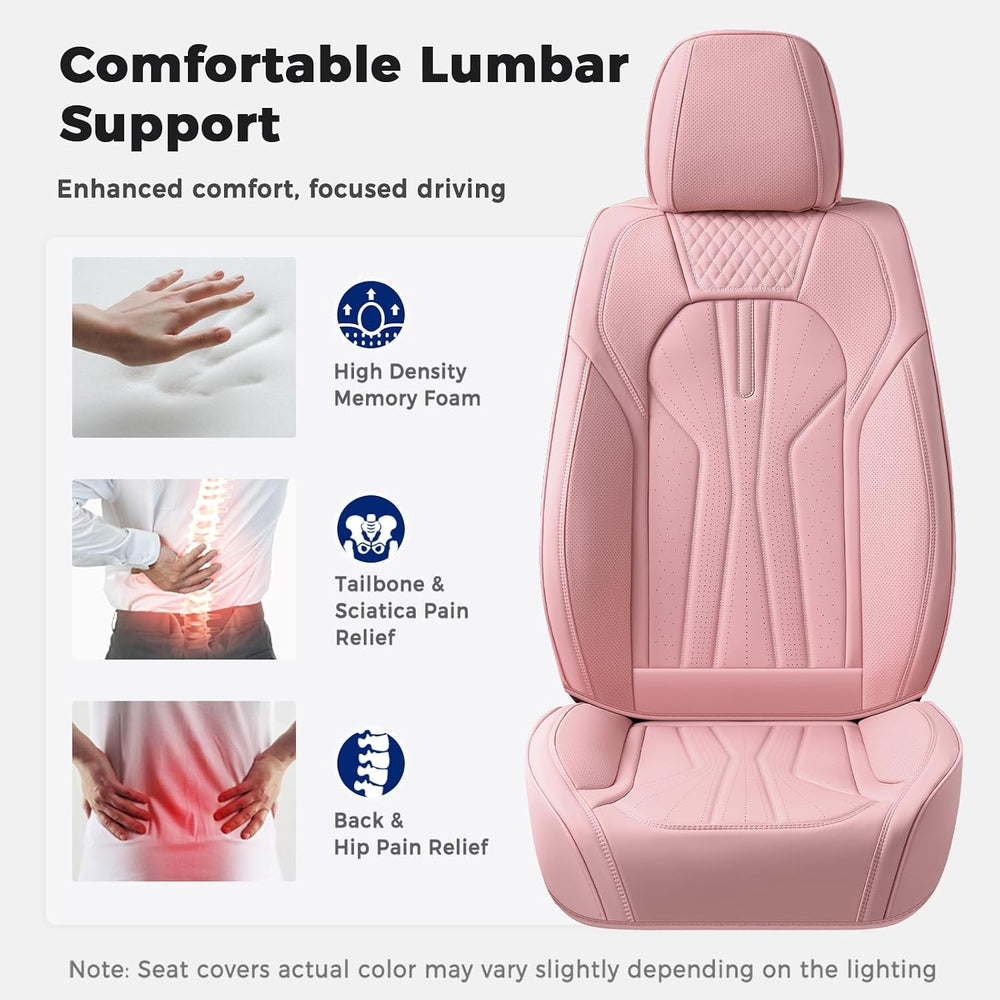 Huidasource Leather Car Seat Covers Full Set 5 Seats, Waterproof Faux Leather...