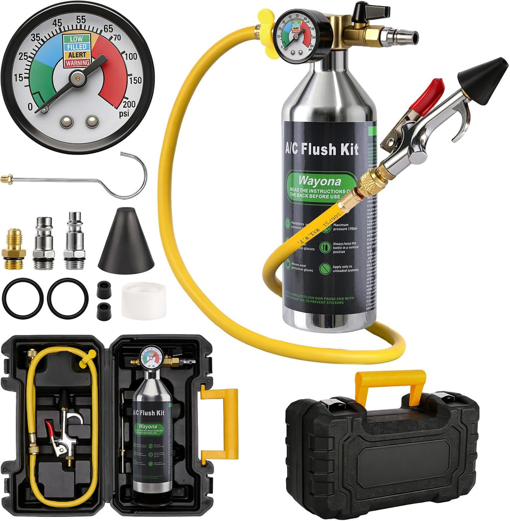 Wayona AC Flush Kit - Air Conditioner System Flush Kit Automotive Pipeline Cl...