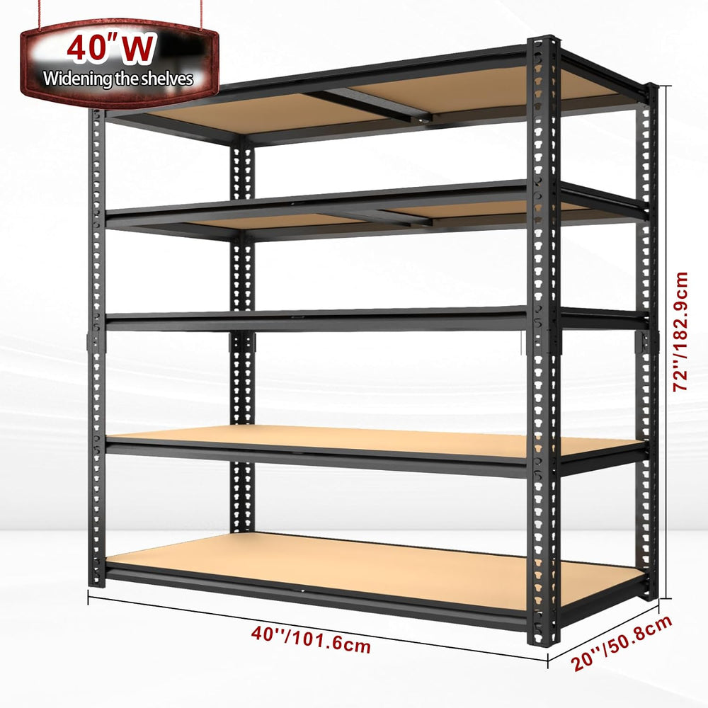 Garage Racks for Storage๏ผ5-Tier Adjustable Garage Shelving Storage Shelves,24...