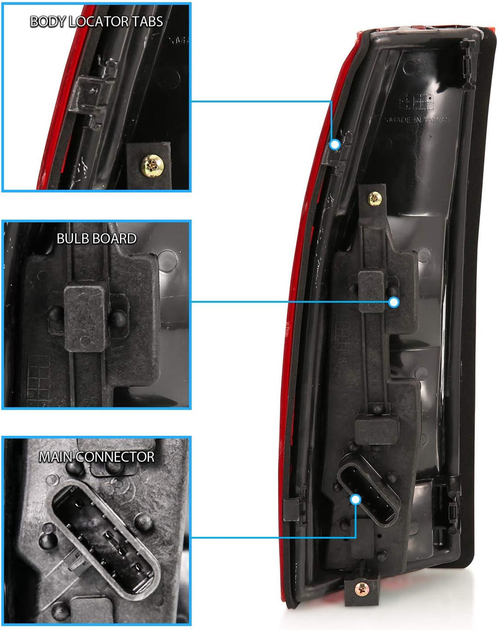 AmeriLite for 1988-2000 Chevy GMC C/K Silverado Sierra Truck Tahoe Suburban O...