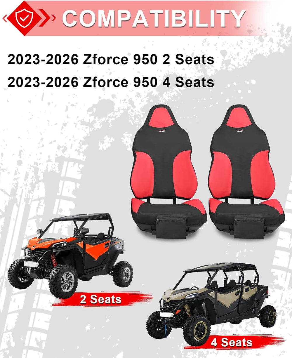 StarknightMT Zforce 950 Seat Cover Water-resistant Compatible with Cfmoto Zfo...