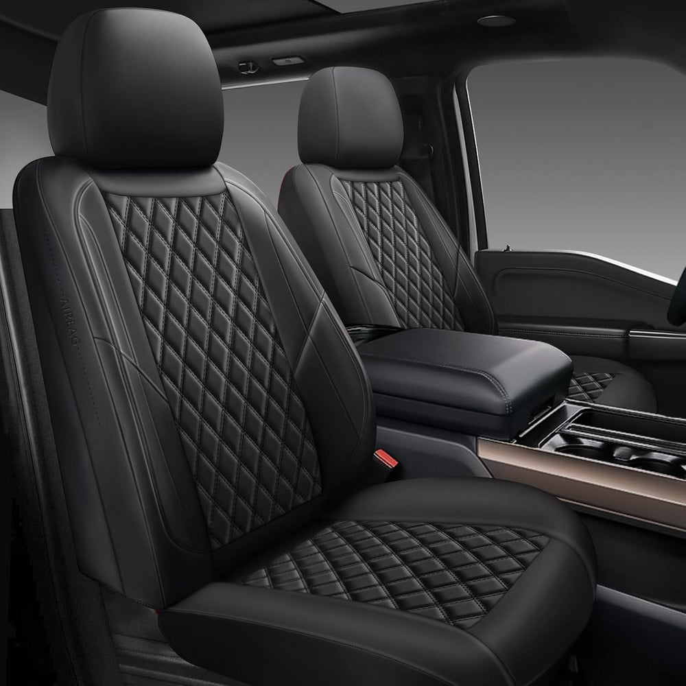 Premium Leather Car Seat Covers Full Set,Universal Fit for Cars,Trucks&SU...