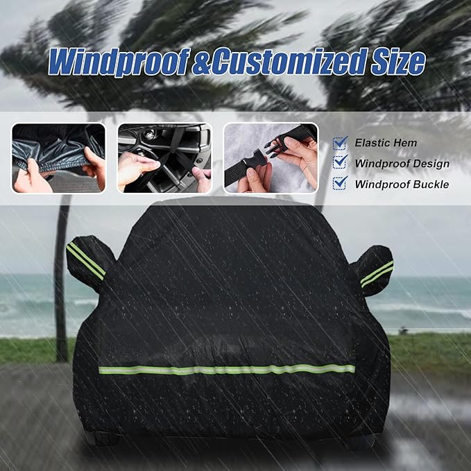 Waterproof Car Covers for 2002-2021 Mini Cooper/Cooper S 2-Door 210T Custom 6