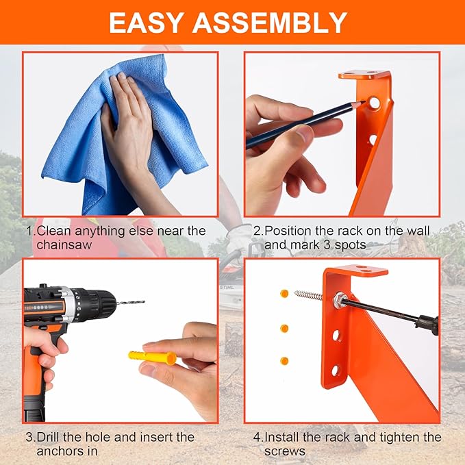 3 in 1 Chainsaw Holder 10"