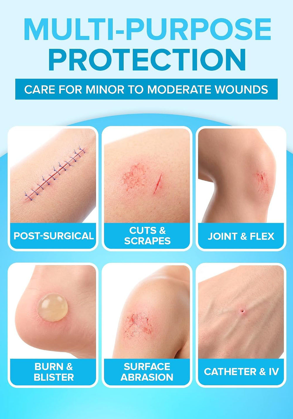 Island Dressing 6x8, 50-Pack, Wound Care & Dressings, Waterproof, FSA&...