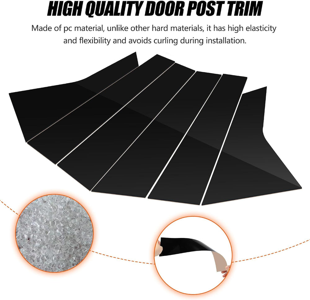 BASIKER Fit for 11th Gen Honda Civic Sedan 2022-2025 Pillar Post Trim Kit, Do...