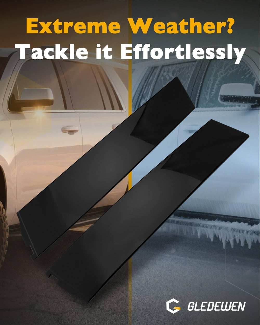 Windshield Trim Molding, B&C Pillar Kit, 2015-2018 GMC Yukon/Cadillac Esc...