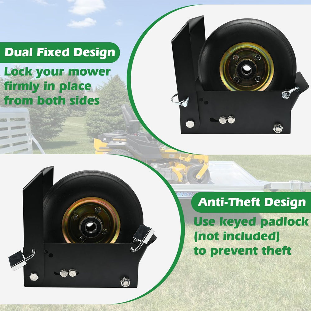 Lawn Mower Wheel Lock, Fits 7" Wide & 6"-10" Diameter Whee...
