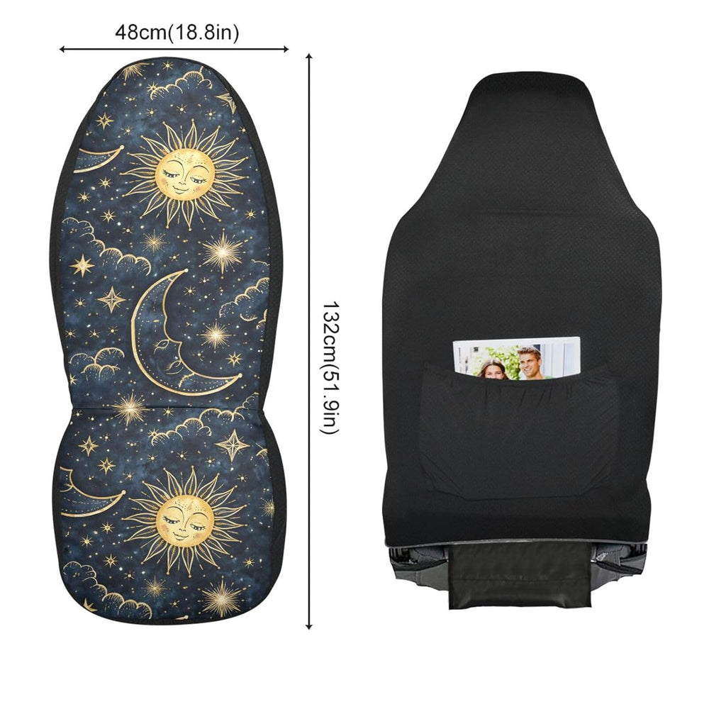 ALAZA Sun Moon Boho Cosmos Astrology Car Seat Covers Front Seats Only for Wom...