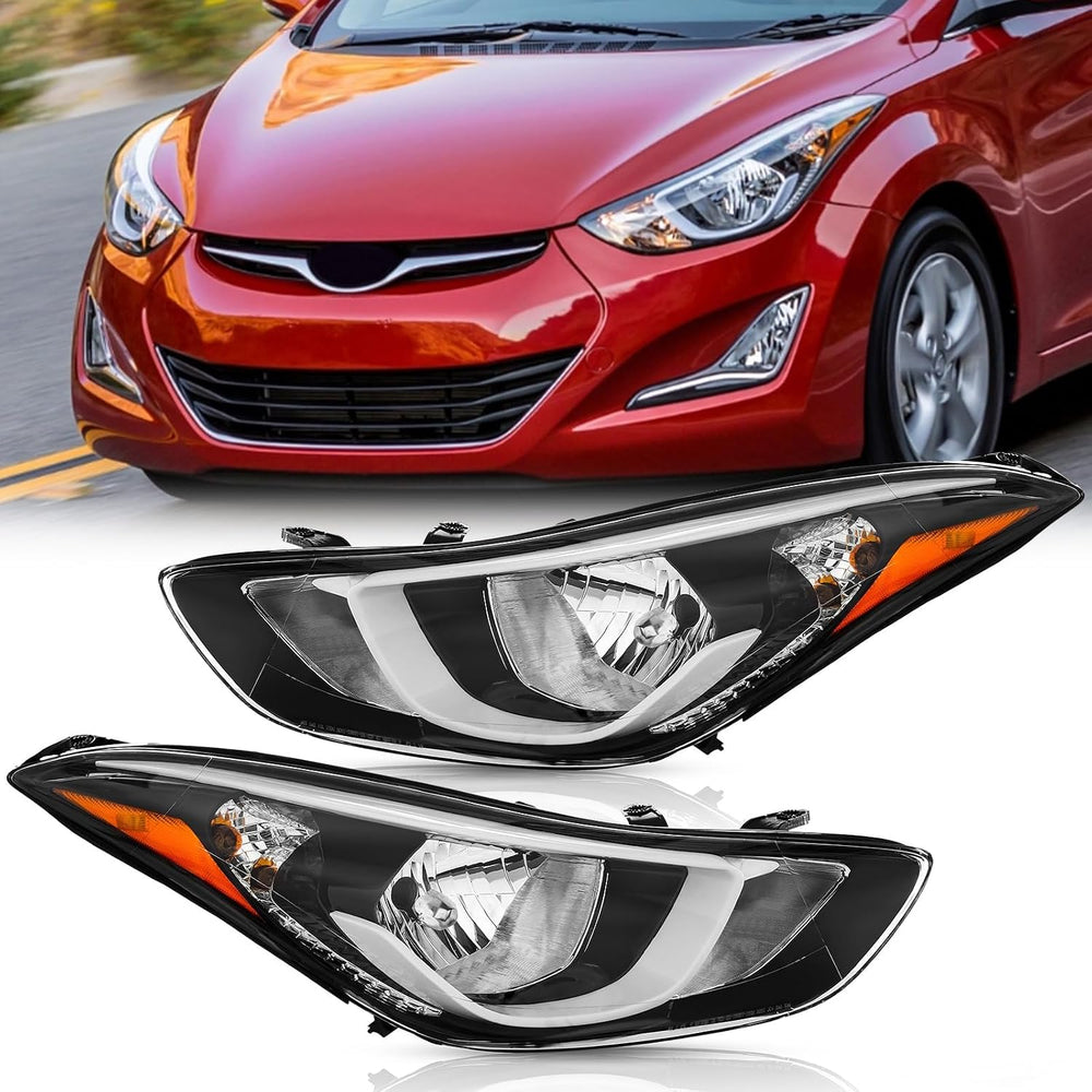 TODO Headlights Assembly Compatible with 2014 2015 2016 Hyundai Elantra, USA-...