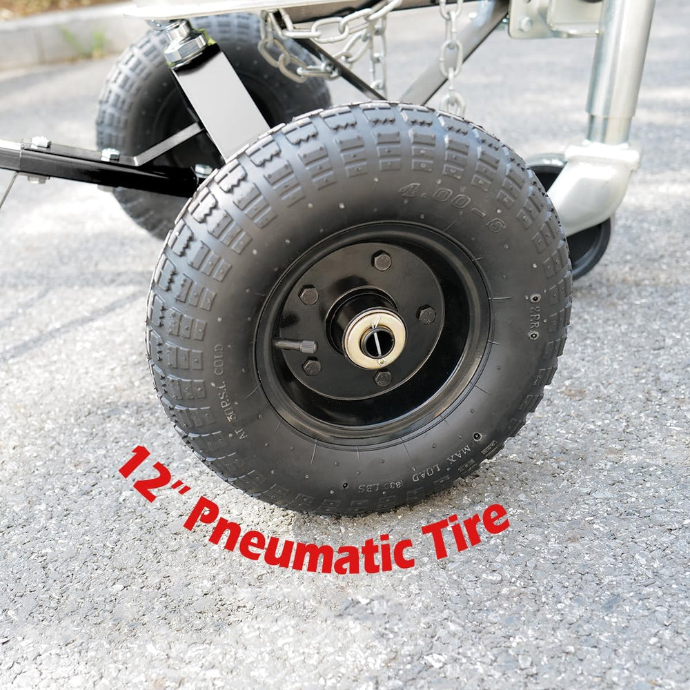 fouwick 600LBS Trailer Mover, 1-7/8” Hitch Ball & 12” Pneumatic Tires, Ma...