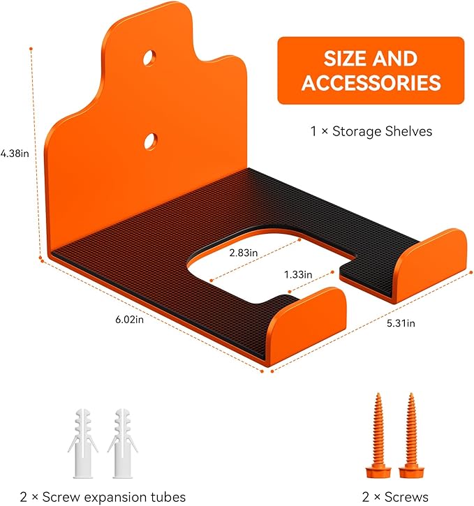 Garage Organizer Trimmer Rack, Garden Power Tool Hanger Weed Whackers Holder ...