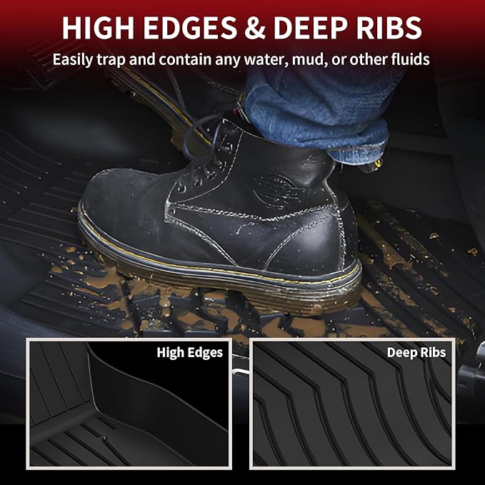 LASFIT Floor Mats for Mercedes Benz CLA 2014-2019 & GLA 2015-2020 250/45 AMG