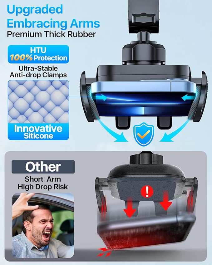 2025 Ultimate Car Phone Mount【98+LBS Strongest Suction & Military-Grade】【...