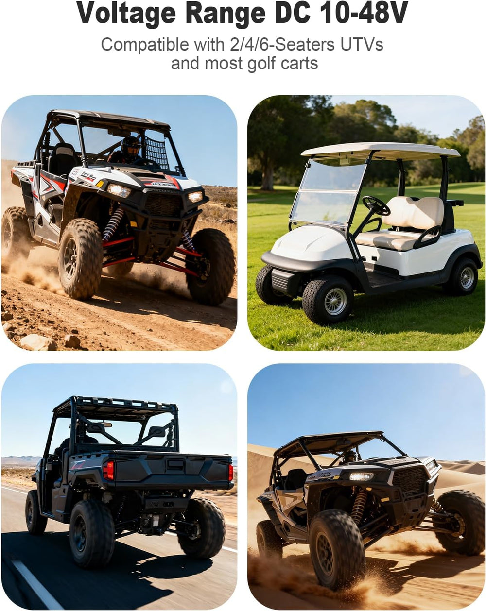 UTV Turn Signal Kit with 110dB Horn, Plug and Play