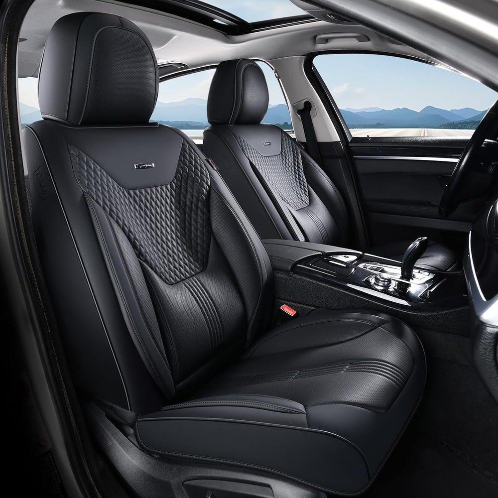 Coverado Car Seat Covers with Lumbar Support, Front Covers for Cars, Universa...