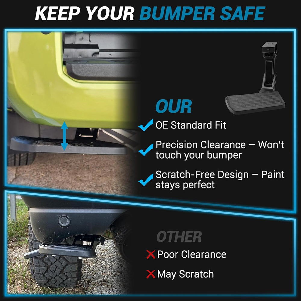 Retractable Bed Step Bumper Step for Toyota Tundra Bed Step 2022 2023 2024 20...