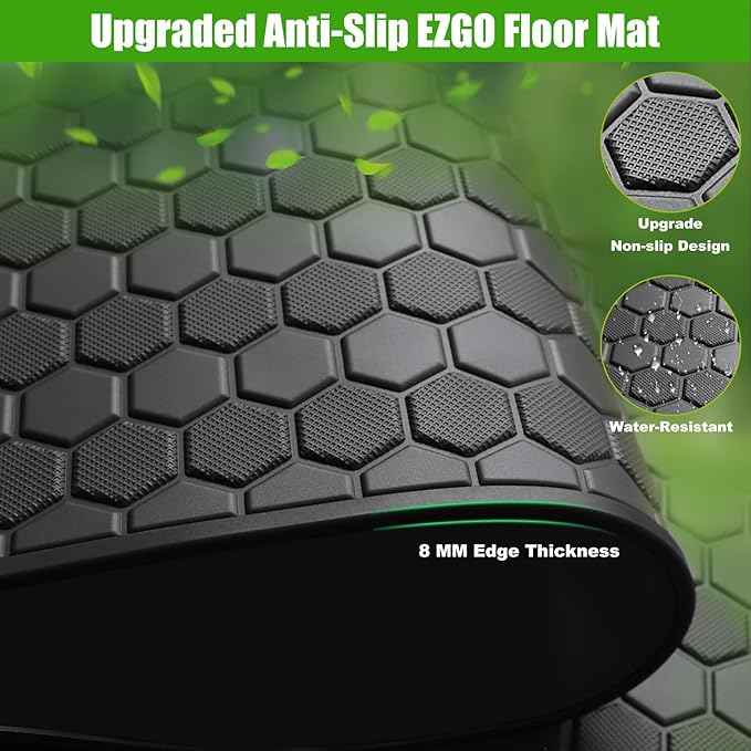EZGO TXT Golf Cart Full Coverage Floor Liner Mat, fits EZGO TXT, Express S4