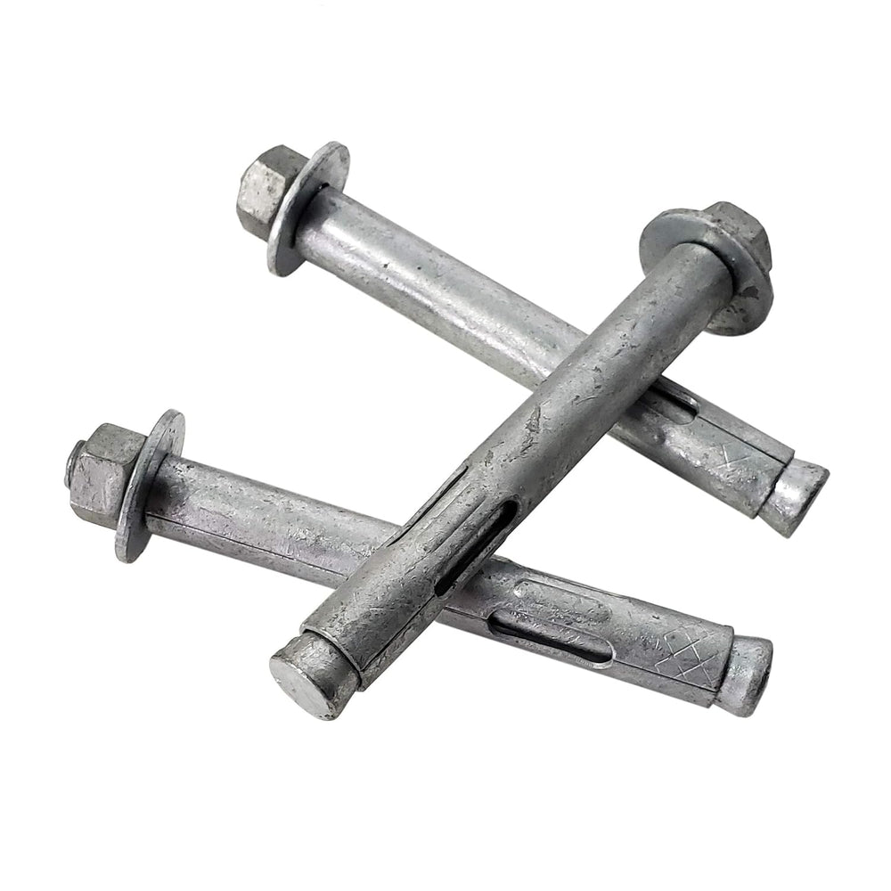 1/2" x 4" Sleeve Anchor Bolt for Concrete, Hot Dip Galvanized Hex H...