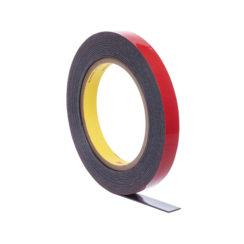 3M Automotive Acrylic Plus Premium Attchment Tape 06387, Black, 1.12 mm, 1/4 ...