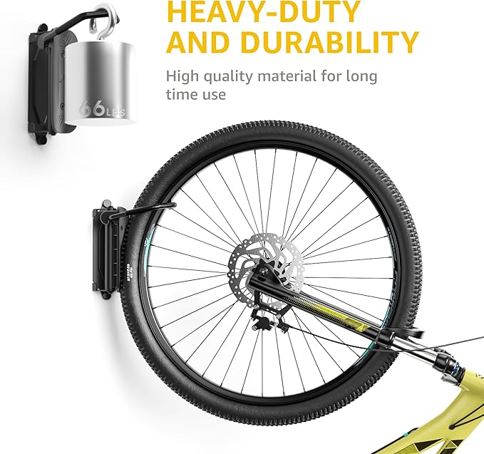 monTEK Swivel Bike Wall Mount, Bike Hangers (4 Pack)