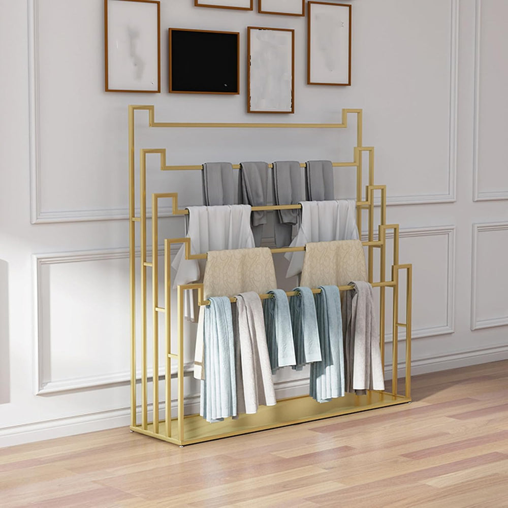 Floor Standing Scarf Display Stand Towel Rack (80X40X150CM)