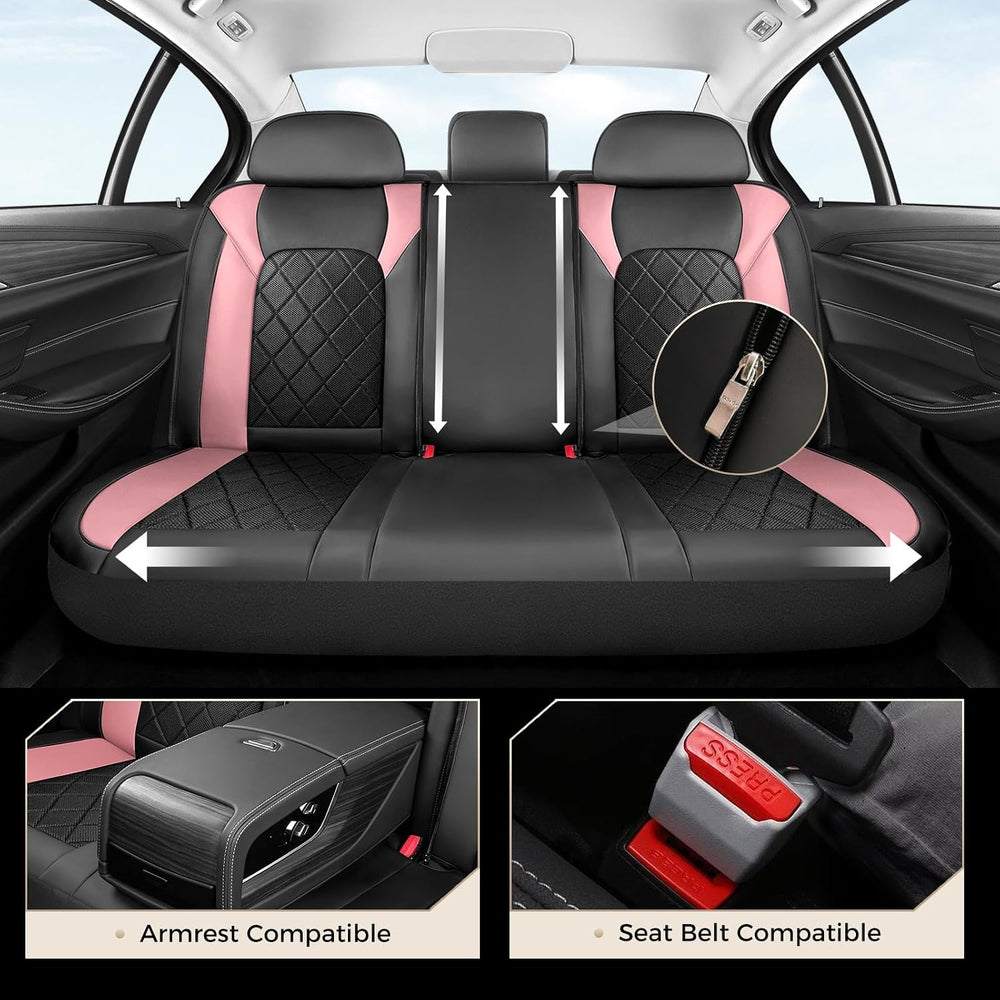 Coverado Car Seat Covers, Seat Covers Full Set, 5 Seats Automotive Seat Cover...