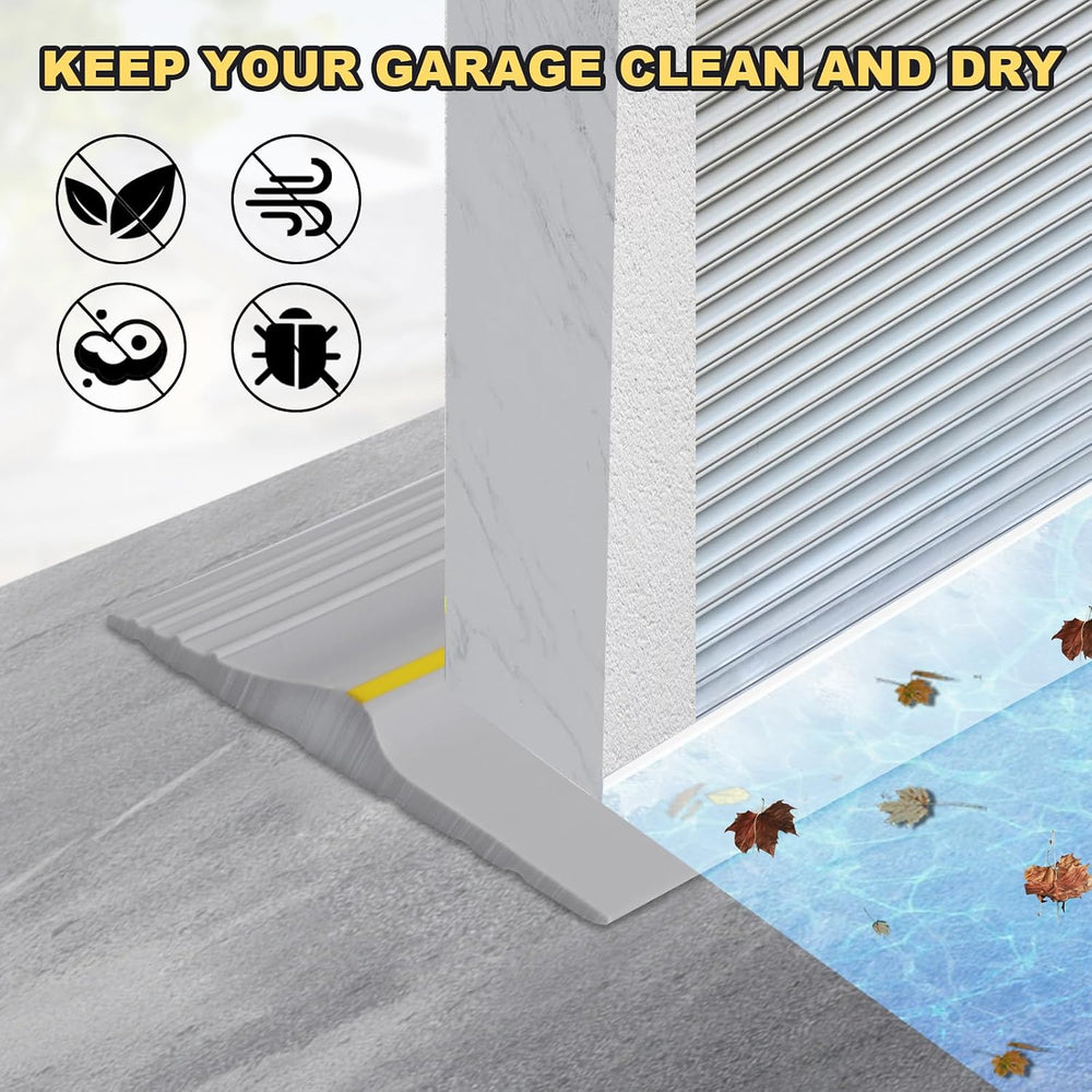 16FT Garage Door Threshold Seal Strip, Waterproof Rubber