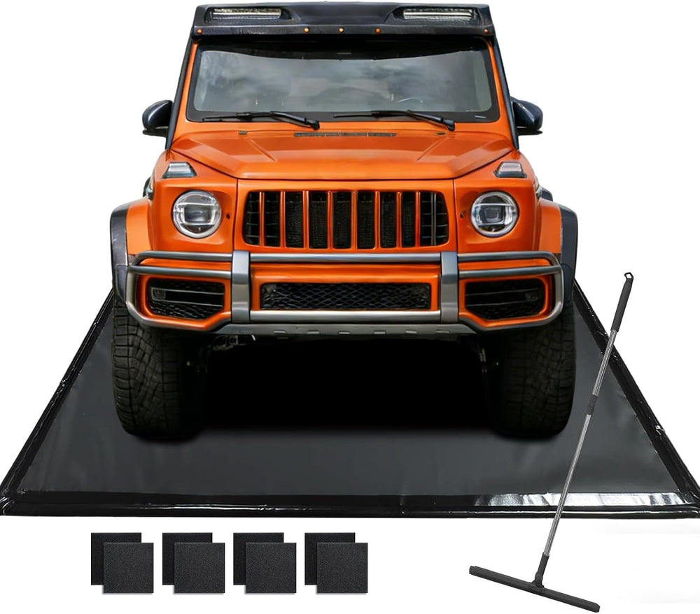 Containment Mat 7'9" x 18' Heavy-Duty PVC Garage Floor Mat 650GSM