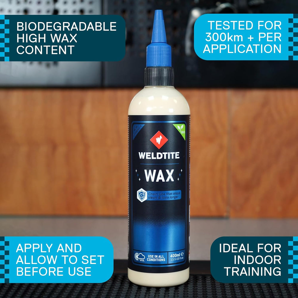 WELDTITE All Weather Wax Bike Chain Lube, 13.52 Fl oz