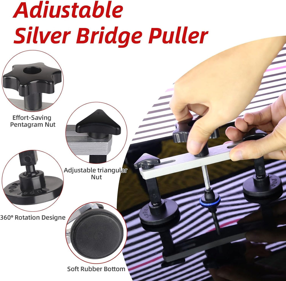 Super PDR Dent Puller Kit Paintless Dent Repair Kit for Car – Slide Hammer Su...