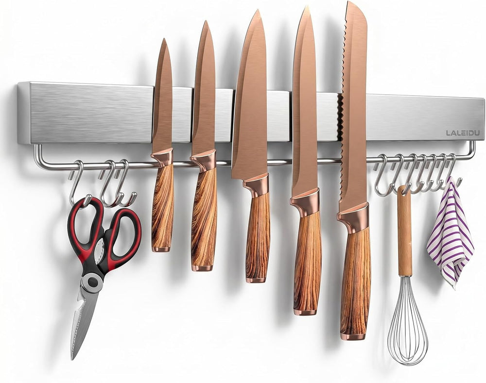 20 Inch Magnetic Knife Holder for Wall - Magnetic Knife Strip with Strong Mag...