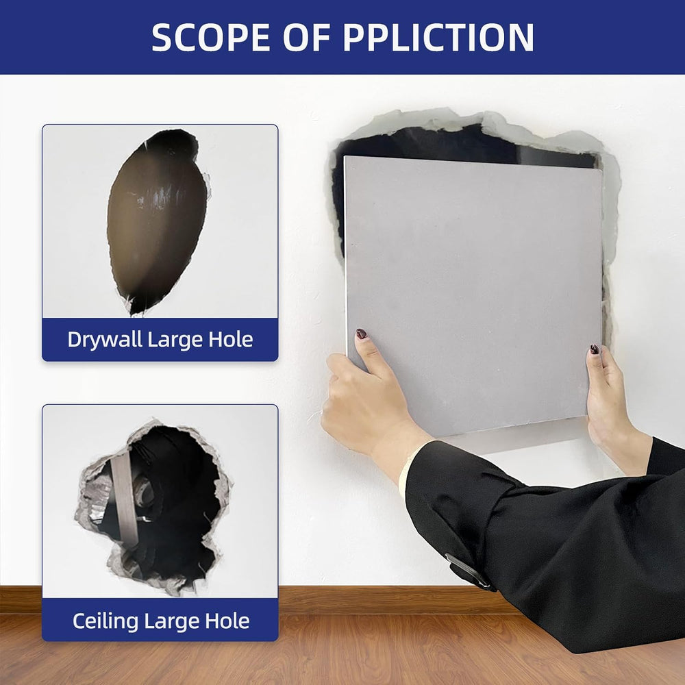Drywall Repair Kit with 16"x16" Panel - Large Hole & Ceiling Patch
