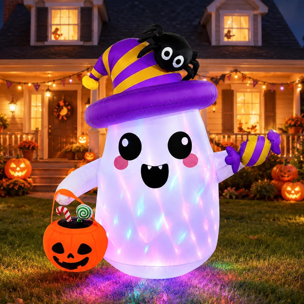 Halloween Inflatables Outdoor Decorations, 5FT Ghost Blow Up Yard Dรฉcor