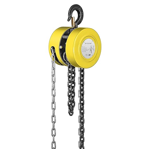 SPECSTAR Hand Chain Hoist 1 Ton 2200 Lbs Capacity 10 Feet
