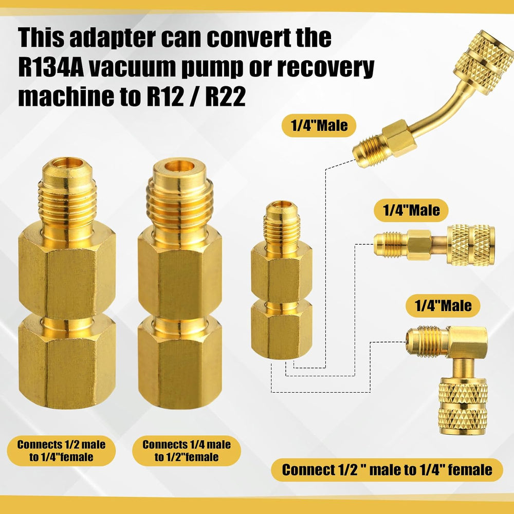 Tujoe MGAVCT Mega Flow Vacuum-Rated Valve Core Remover Installer Tool with Re...