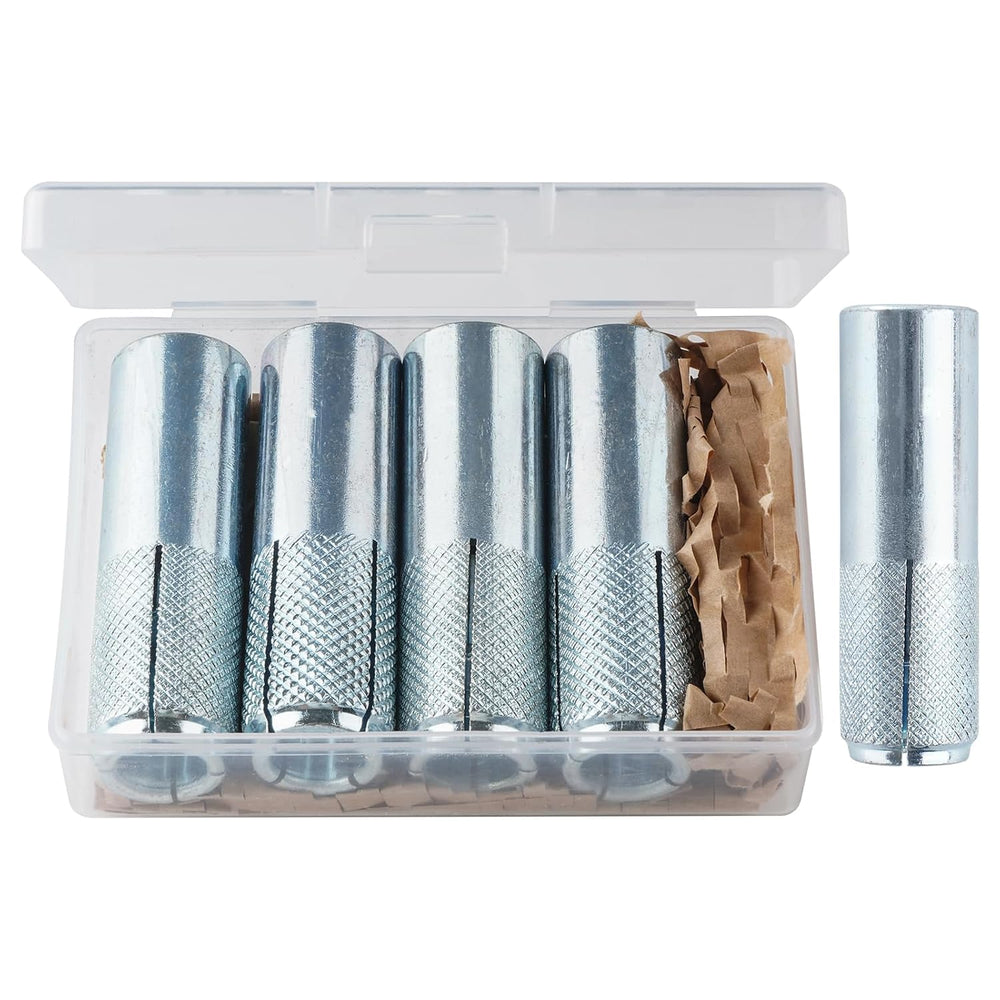 50 PCs Drop-in Anchors 1/2"-13 Zinc-Plated for Concrete, Secure Mounting...