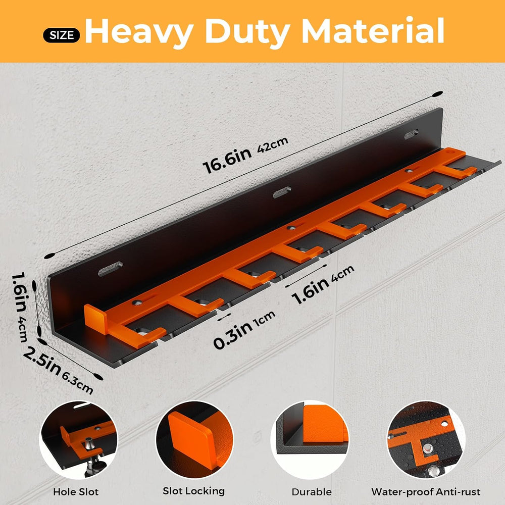 Air Tool Holder, Air Tool Rack for Garage Walls and Tool Cart Storage Organiz...