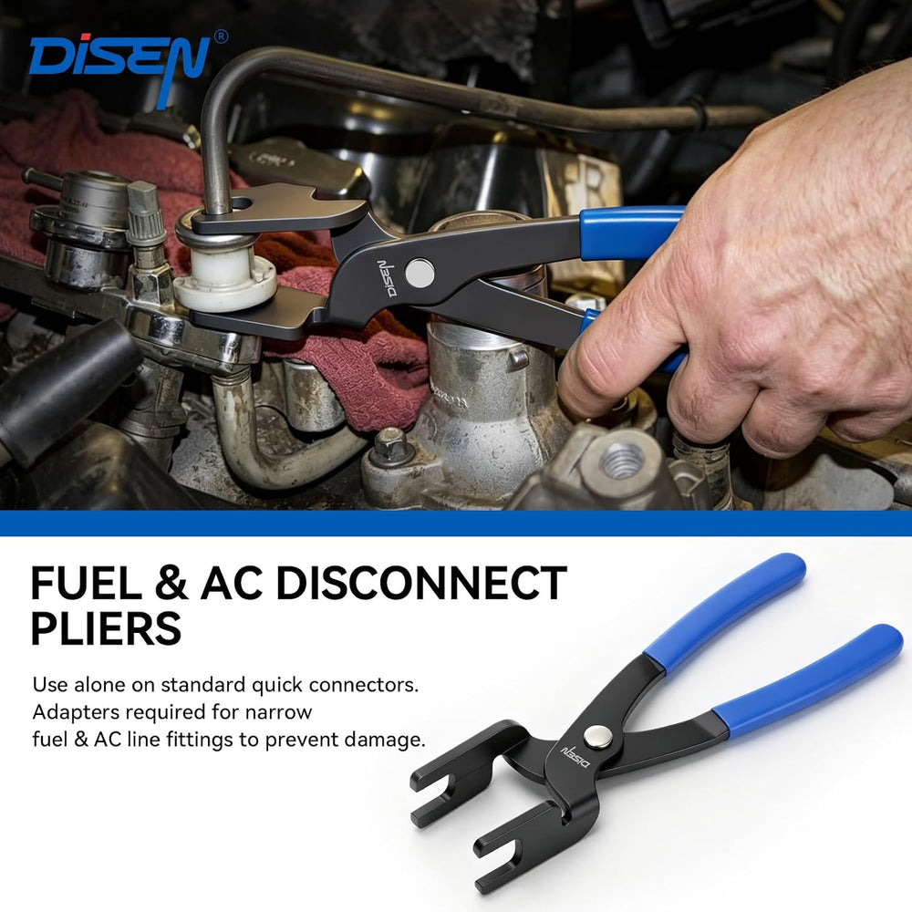 DISEN 14 PCS Hose Clamp Pliers & Fuel Line Electrical Disconnect Tool Set