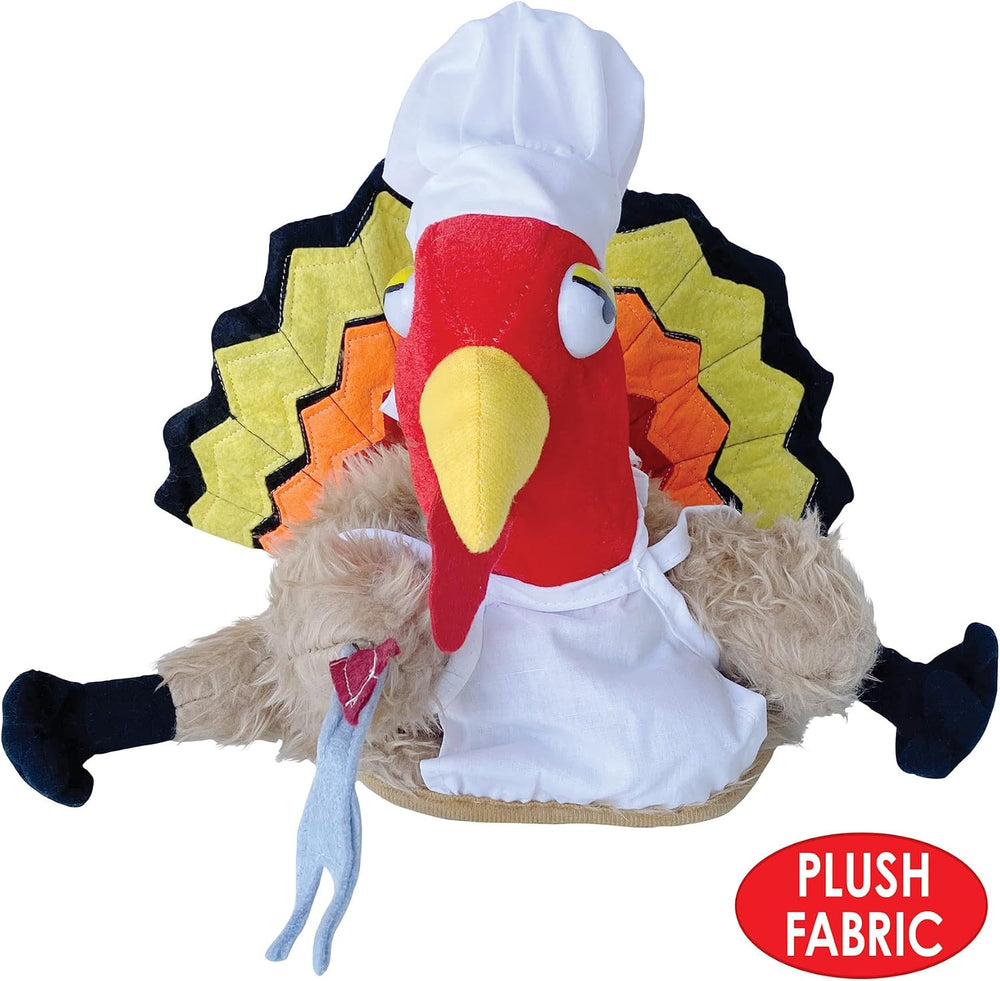 Beistle Unisex Plush Chef Turkey Hats, 2 Pieces โ Thanksgiving Dinner Party S...