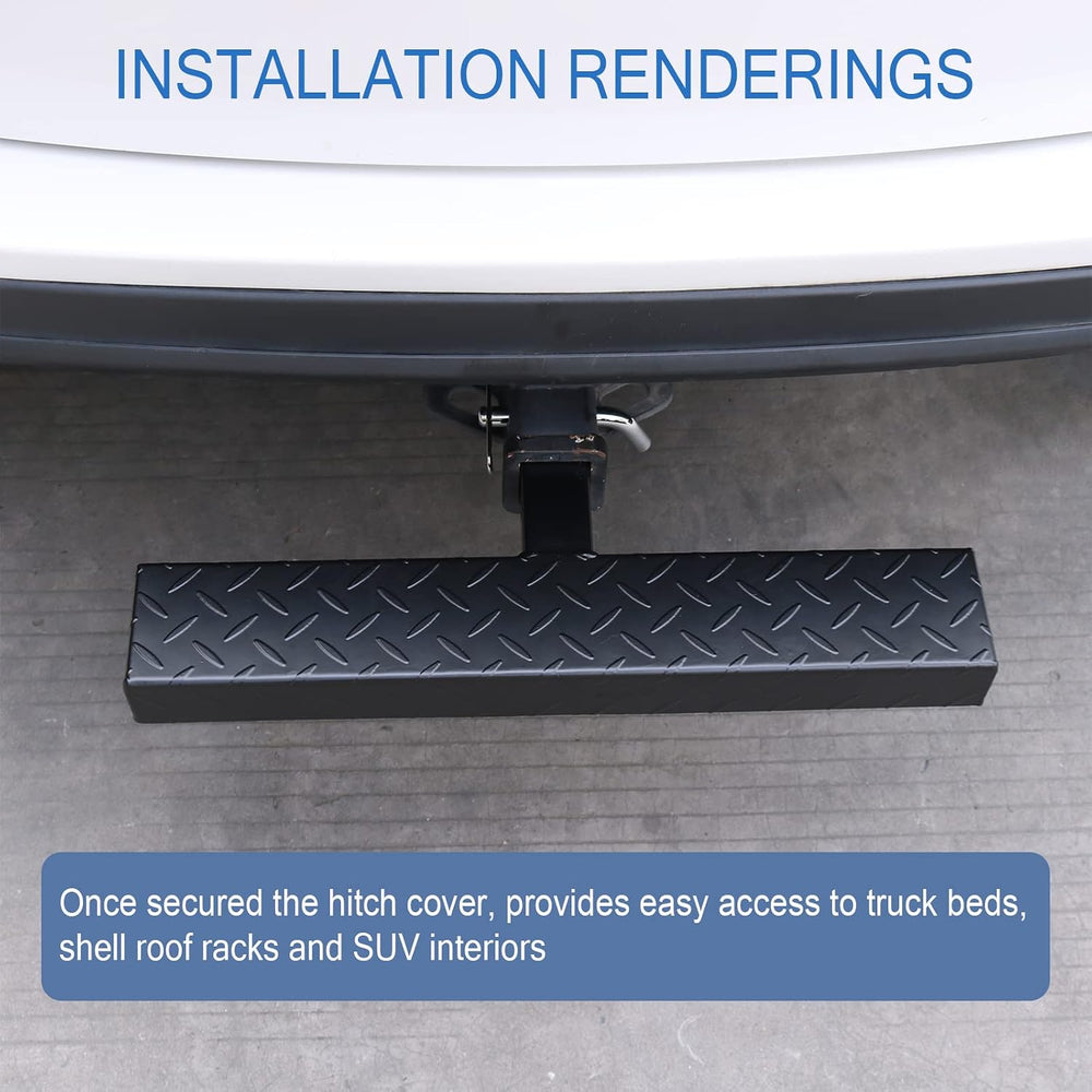 DICMIC Hitch Step Anti Slip and Rust Towing Bumper Guard for Most Car SUV Tru...