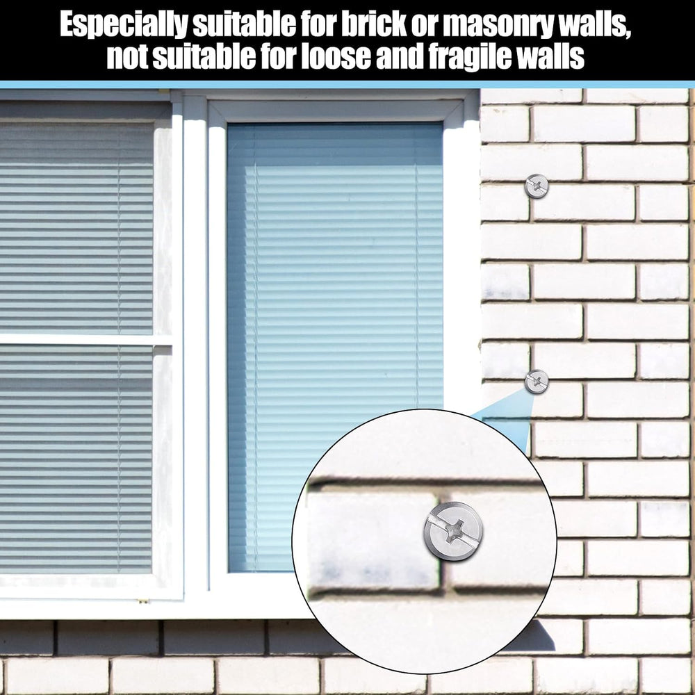 MorningRo 98 Piece Kit - Hurricane Shutter Hardware Hurricane Sidewalk Bolt K...