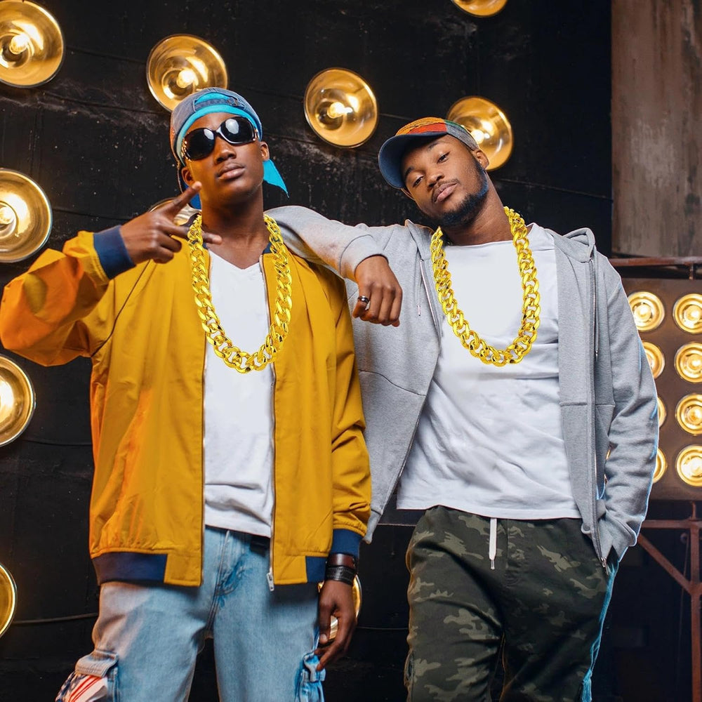 Hip Hop Chain Bulk, Plastic Costume Rapper Chain Fake Necklace for Men Women ...