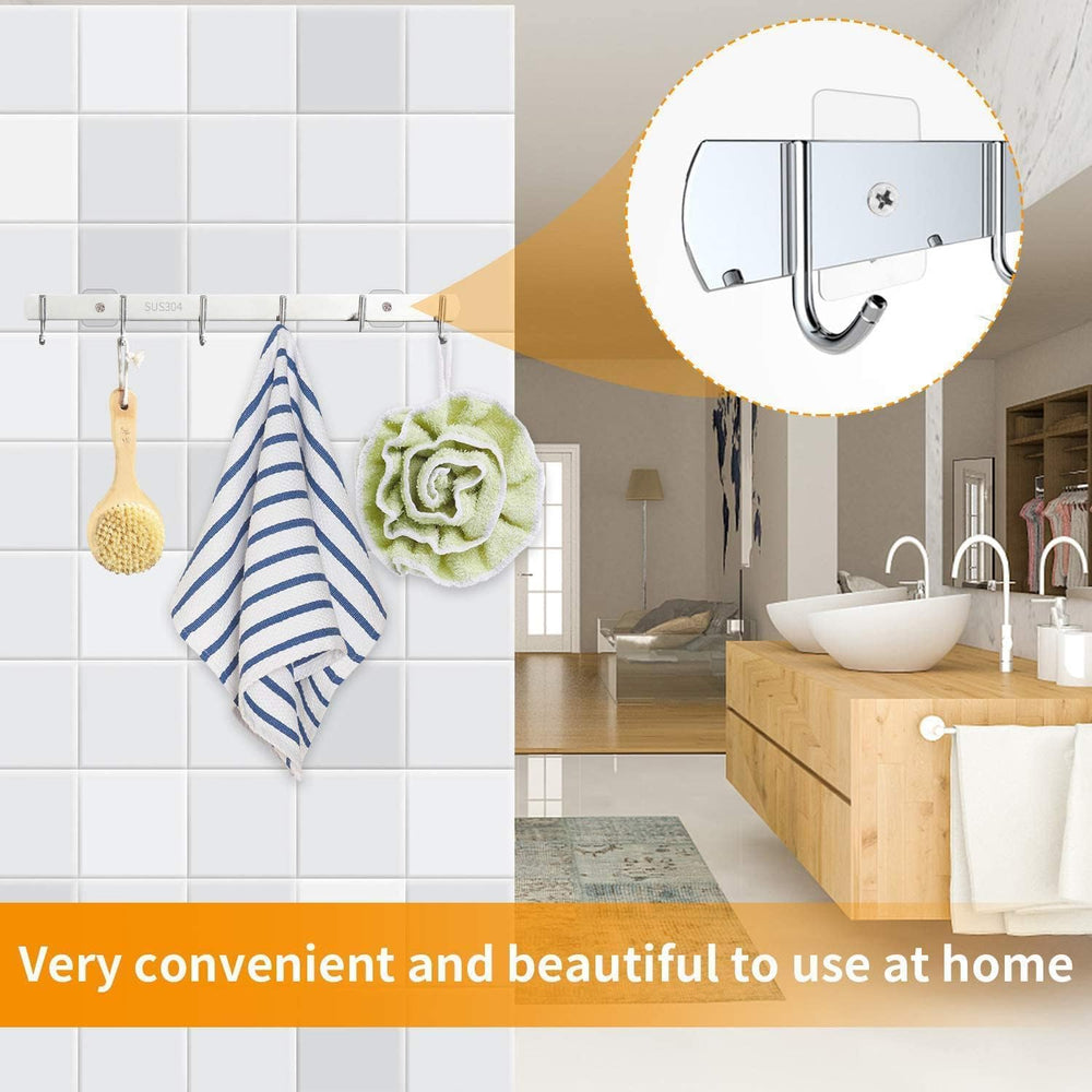 Linwnil Adhesive Screws Wall Mount Hanging Nails No-Trace No Drilling Stick-o...