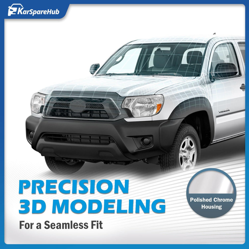 Headlights Assembly for 2012-2015 Toyota Tacoma Headlamp Replacement Chrome H...