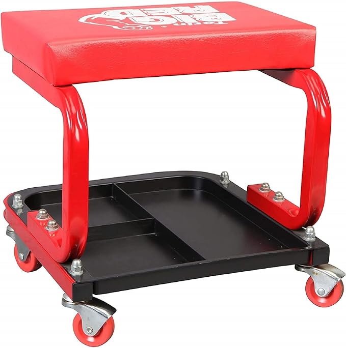 Torin Big RED TR6300-3 250lbs Red Rolling Automotive Creeper Garage/Shop Seat: