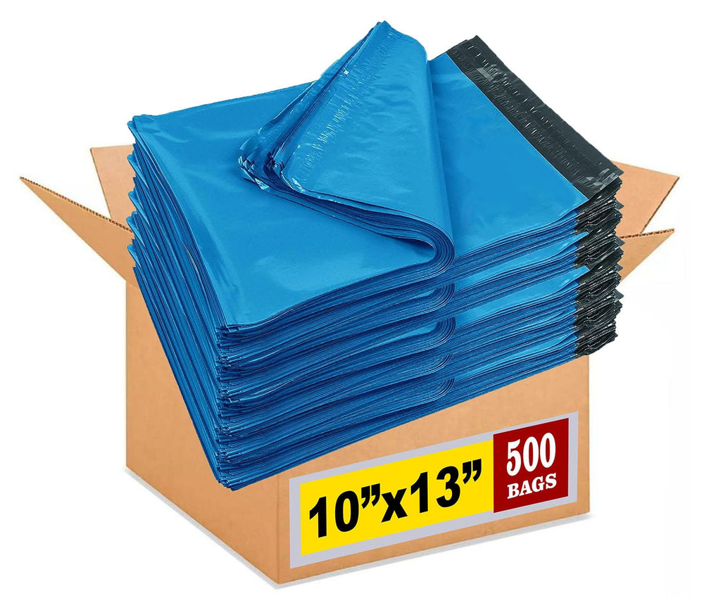 iMBAPrice 10x13 Inch 500-Pack Blue Color Poly Mailers Shipping Envelopes Bags...