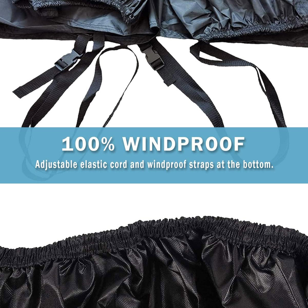 UTV Cover Waterproof Heavy Duty 4-6 Seater Cover Black Oxford Cloth Protectio...