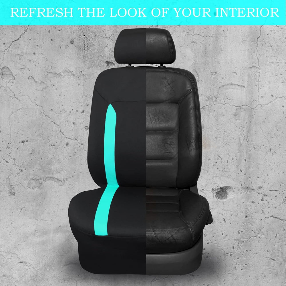 CAR-GRAND Car Seat Cover Full Set, Breathable Elastic Cloth Universal Fit Spo...